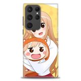 Phoenix Cep HD Baskılı Kılıf + SERAMİK TAM KAPLAYAN EKRAN KORUYUCU 498 Beyaz - Pembe Samsung Galaxy S23 Ultra ile uyumlu