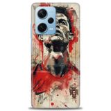 Phoenix Cep HD Baskılı Kılıf + SERAMİK TAM KAPLAYAN EKRAN KORUYUCU 5 Beyaz - Mavi - Altın Xiaomi Redmi Note 12 Pro Plus ile uyumlu