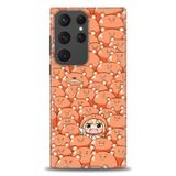 Phoenix Cep HD Baskılı Kılıf + SERAMİK TAM KAPLAYAN EKRAN KORUYUCU 500 Beyaz - Siyah Samsung Galaxy S23 Ultra ile uyumlu