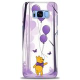 Phoenix Cep HD Baskılı Kılıf + SERAMİK TAM KAPLAYAN EKRAN KORUYUCU 51 Beyaz Çicek Desenli Samsung Galaxy S8 ile uyumlu