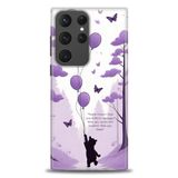 Phoenix Cep HD Baskılı Kılıf + SERAMİK TAM KAPLAYAN EKRAN KORUYUCU 54 Beyaz - Mavi - Siyah Samsung Galaxy S23 Ultra ile uyumlu