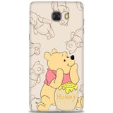 Phoenix Cep HD Baskılı Kılıf + SERAMİK TAM KAPLAYAN EKRAN KORUYUCU 58 Beyaz - Pembe Samsung Galaxy C9 Pro ile uyumlu