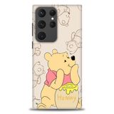 Phoenix Cep HD Baskılı Kılıf + SERAMİK TAM KAPLAYAN EKRAN KORUYUCU 58 Beyaz - Sarı Samsung Galaxy S23 Ultra ile uyumlu