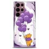 Phoenix Cep HD Baskılı Kılıf + SERAMİK TAM KAPLAYAN EKRAN KORUYUCU 59 Beyaz Kalpler Samsung Galaxy S22 Ultra ile uyumlu