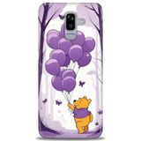 Phoenix Cep HD Baskılı Kılıf + SERAMİK TAM KAPLAYAN EKRAN KORUYUCU 59 Beyaz - Siyah Samsung Galaxy J8 ile uyumlu