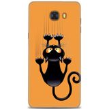 Phoenix Cep HD Baskılı Kılıf + SERAMİK TAM KAPLAYAN EKRAN KORUYUCU 62 Beyaz - Titanium Samsung Galaxy C9 Pro ile uyumlu