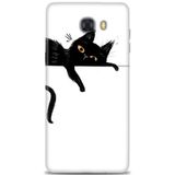 Phoenix Cep HD Baskılı Kılıf + SERAMİK TAM KAPLAYAN EKRAN KORUYUCU 63 Beyaz - Turkuaz - Fuşya Samsung Galaxy C9 Pro ile uyumlu