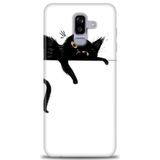 Phoenix Cep HD Baskılı Kılıf + SERAMİK TAM KAPLAYAN EKRAN KORUYUCU 63 Beyaz - Turuncu Samsung Galaxy J8 ile uyumlu