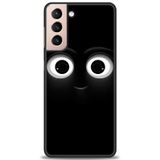Phoenix Cep HD Baskılı Kılıf + SERAMİK TAM KAPLAYAN EKRAN KORUYUCU 69 Siyah - Fuşya Samsung Galaxy S21 FE ile uyumlu