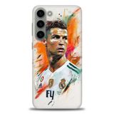 Phoenix Cep HD Baskılı Kılıf + SERAMİK TAM KAPLAYAN EKRAN KORUYUCU 7 Beyaz - Kahverengi Samsung Galaxy S23 Plus ile uyumlu