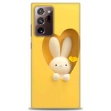 Phoenix Cep HD Baskılı Kılıf + SERAMİK TAM KAPLAYAN EKRAN KORUYUCU 71 Beyaz Çicek Desenli Samsung Galaxy Note 20 Ultra ile uyumlu