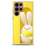 Phoenix Cep HD Baskılı Kılıf + SERAMİK TAM KAPLAYAN EKRAN KORUYUCU 72 Siyah - Fuşya Samsung Galaxy S22 Ultra ile uyumlu