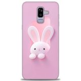 Phoenix Cep HD Baskılı Kılıf + SERAMİK TAM KAPLAYAN EKRAN KORUYUCU 74 Siyah - Açık Kırmızı Samsung Galaxy J8 ile uyumlu