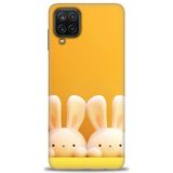 Phoenix Cep HD Baskılı Kılıf + SERAMİK TAM KAPLAYAN EKRAN KORUYUCU 78 Beyaz Samsung Galaxy M12 ile uyumlu