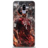 Phoenix Cep HD Baskılı Kılıf + SERAMİK TAM KAPLAYAN EKRAN KORUYUCU 8 Beyaz - Pembe Samsung Galaxy J8 ile uyumlu