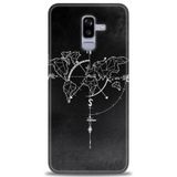 Phoenix Cep HD Baskılı Kılıf + SERAMİK TAM KAPLAYAN EKRAN KORUYUCU 87 Siyah - Kahverengi Samsung Galaxy J8 ile uyumlu