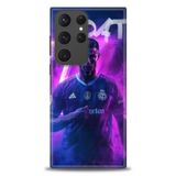 Phoenix Cep HD Baskılı Kılıf + SERAMİK TAM KAPLAYAN EKRAN KORUYUCU 9 Beyaz - Sarı Samsung Galaxy S23 Ultra ile uyumlu