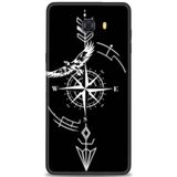 Phoenix Cep HD Baskılı Kılıf + SERAMİK TAM KAPLAYAN EKRAN KORUYUCU 90 Beyaz - Altın Samsung Galaxy C9 Pro ile uyumlu