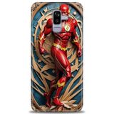 Phoenix Cep HD Baskılı Kılıf + SERAMİK TAM KAPLAYAN EKRAN KORUYUCU 92 Beyaz - Gold Samsung Galaxy J8 ile uyumlu