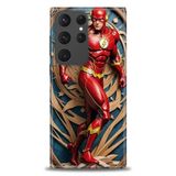 Phoenix Cep HD Baskılı Kılıf + SERAMİK TAM KAPLAYAN EKRAN KORUYUCU 92 Beyaz - Gold Samsung Galaxy S23 Ultra ile uyumlu