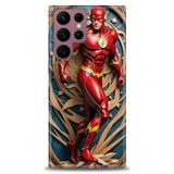 Phoenix Cep HD Baskılı Kılıf + SERAMİK TAM KAPLAYAN EKRAN KORUYUCU 92 Beyaz - Mavi Samsung Galaxy S22 Ultra ile uyumlu