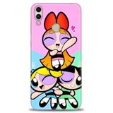 Phoenix Cep Kılıf HD Baskılı Kılıf + NANO TAM KAPLAYAN EKRAN KORUYUCU 130 Beyaz Çicek Desenli Huawei Honor 8C ile uyumlu