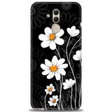 Phoenix Cep Kılıf HD Baskılı Kılıf + NANO TAM KAPLAYAN EKRAN KORUYUCU 133 Siyah - Gül Huawei Mate 20 Lite ile uyumlu