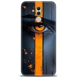 Phoenix Cep Kılıf HD Baskılı Kılıf + NANO TAM KAPLAYAN EKRAN KORUYUCU 142 Beyaz - Gümüş Huawei Mate 20 Lite ile uyumlu