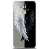 Phoenix Cep Kılıf HD Baskılı Kılıf + NANO TAM KAPLAYAN EKRAN KORUYUCU 146 Beyaz - Kırmızı Huawei Mate 20 Lite ile uyumlu
