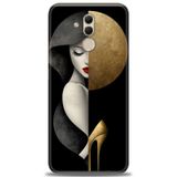 Phoenix Cep Kılıf HD Baskılı Kılıf + NANO TAM KAPLAYAN EKRAN KORUYUCU 147 Beyaz - Kırmızı - Siyah Huawei Mate 20 Lite ile uyumlu