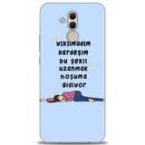 Phoenix Cep Kılıf HD Baskılı Kılıf + NANO TAM KAPLAYAN EKRAN KORUYUCU 169 Siyah Huawei Mate 20 Lite ile uyumlu