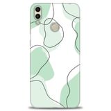 Phoenix Cep Kılıf HD Baskılı Kılıf + NANO TAM KAPLAYAN EKRAN KORUYUCU 175 Beyaz Desenli Huawei Honor 8C ile uyumlu