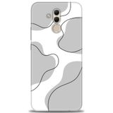 Phoenix Cep Kılıf HD Baskılı Kılıf + NANO TAM KAPLAYAN EKRAN KORUYUCU 177 Siyah - Bordo Huawei Mate 20 Lite ile uyumlu