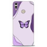 Phoenix Cep Kılıf HD Baskılı Kılıf + NANO TAM KAPLAYAN EKRAN KORUYUCU 182 Siyah - Açık Kırmızı Huawei Honor 8C ile uyumlu