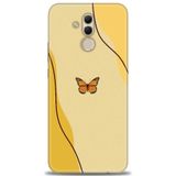 Phoenix Cep Kılıf HD Baskılı Kılıf + NANO TAM KAPLAYAN EKRAN KORUYUCU 188 Beyaz - Fuşya Huawei Mate 20 Lite ile uyumlu