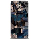 Phoenix Cep Kılıf HD Baskılı Kılıf + NANO TAM KAPLAYAN EKRAN KORUYUCU 207 Beyaz - Titanium Huawei Mate 20 Lite ile uyumlu