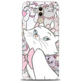 Phoenix Cep Kılıf HD Baskılı Kılıf + NANO TAM KAPLAYAN EKRAN KORUYUCU 216 Beyaz Puantiye Huawei Mate 20 Lite ile uyumlu