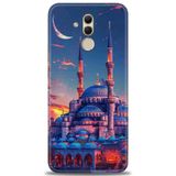 Phoenix Cep Kılıf HD Baskılı Kılıf + NANO TAM KAPLAYAN EKRAN KORUYUCU 227 Siyah - Fuşya Huawei Mate 20 Lite ile uyumlu