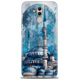 Phoenix Cep Kılıf HD Baskılı Kılıf + NANO TAM KAPLAYAN EKRAN KORUYUCU 228 Siyah - Gold Huawei Mate 20 Lite ile uyumlu