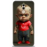 Phoenix Cep Kılıf HD Baskılı Kılıf + NANO TAM KAPLAYAN EKRAN KORUYUCU 244 Beyaz - Kırmızı Huawei Mate 20 Lite ile uyumlu