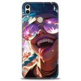 Phoenix Cep Kılıf HD Baskılı Kılıf + NANO TAM KAPLAYAN EKRAN KORUYUCU 273 Beyaz Desenli Huawei Honor 8C ile uyumlu