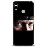 Phoenix Cep Kılıf HD Baskılı Kılıf + NANO TAM KAPLAYAN EKRAN KORUYUCU 28 Beyaz Desenli Huawei Honor 8C ile uyumlu