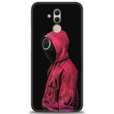 Phoenix Cep Kılıf HD Baskılı Kılıf + NANO TAM KAPLAYAN EKRAN KORUYUCU 282 Siyah - Kahverengi Huawei Mate 20 Lite ile uyumlu