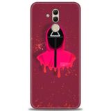 Phoenix Cep Kılıf HD Baskılı Kılıf + NANO TAM KAPLAYAN EKRAN KORUYUCU 287 Beyaz - Gold Huawei Mate 20 Lite ile uyumlu