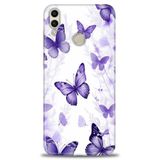 Phoenix Cep Kılıf HD Baskılı Kılıf + NANO TAM KAPLAYAN EKRAN KORUYUCU 293 Siyah - Kahverengi Huawei Honor 8C ile uyumlu