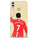 Phoenix Cep Kılıf HD Baskılı Kılıf + NANO TAM KAPLAYAN EKRAN KORUYUCU 3 Beyaz - Fuşya Huawei Honor 8C ile uyumlu