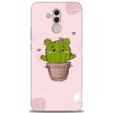Phoenix Cep Kılıf HD Baskılı Kılıf + NANO TAM KAPLAYAN EKRAN KORUYUCU 304 Beyaz - Taba Huawei Mate 20 Lite ile uyumlu