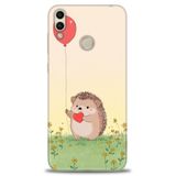 Phoenix Cep Kılıf HD Baskılı Kılıf + NANO TAM KAPLAYAN EKRAN KORUYUCU 305 Beyaz - Kırmızı - Siyah Huawei Honor 8C ile uyumlu