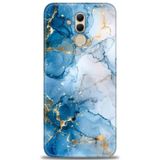Phoenix Cep Kılıf HD Baskılı Kılıf + NANO TAM KAPLAYAN EKRAN KORUYUCU 312 Beyaz Kalpler Huawei Mate 20 Lite ile uyumlu