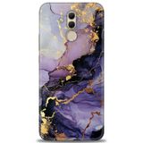 Phoenix Cep Kılıf HD Baskılı Kılıf + NANO TAM KAPLAYAN EKRAN KORUYUCU 315 Beyaz Çicek Desenli Huawei Mate 20 Lite ile uyumlu